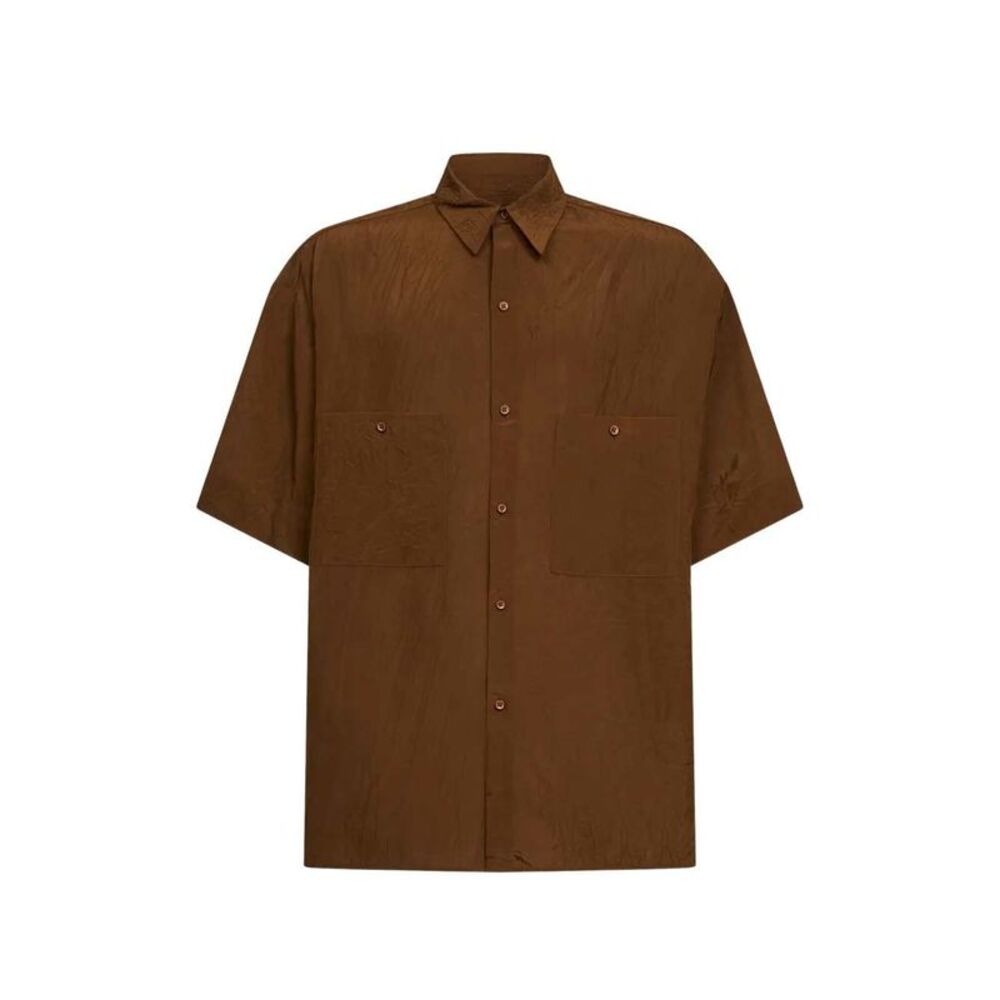 Uma Wang Men Short-Sleeved Shirt With Chest Pockets